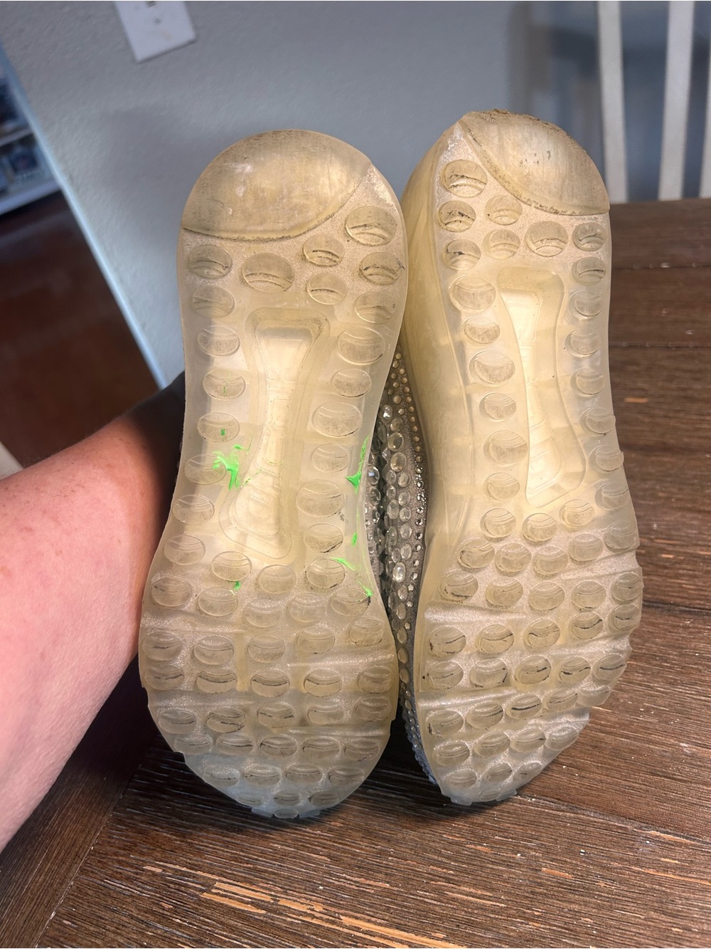 Steve Madden Leather Carissa rhinestone platform sneakers size 7 - Picture 8 of 10